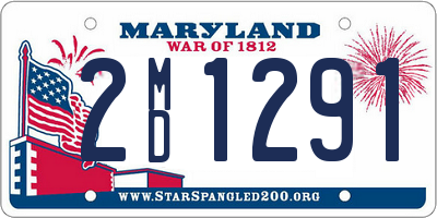 MD license plate 2MD1291