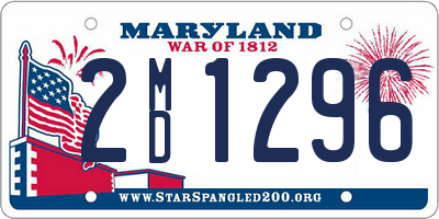 MD license plate 2MD1296