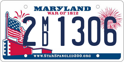 MD license plate 2MD1306