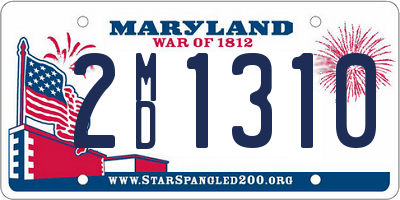 MD license plate 2MD1310