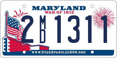 MD license plate 2MD1311