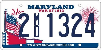 MD license plate 2MD1324