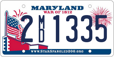 MD license plate 2MD1335