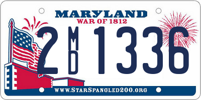 MD license plate 2MD1336