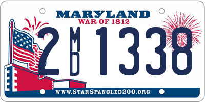 MD license plate 2MD1338