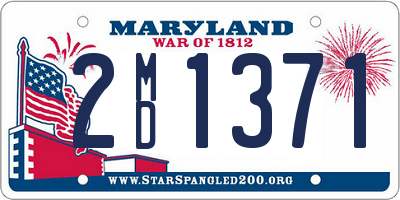 MD license plate 2MD1371