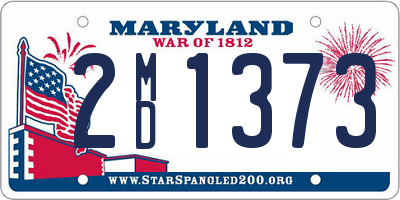 MD license plate 2MD1373