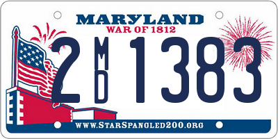 MD license plate 2MD1383