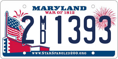 MD license plate 2MD1393