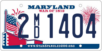 MD license plate 2MD1404