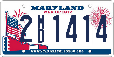 MD license plate 2MD1414