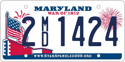 MD license plate 2MD1424