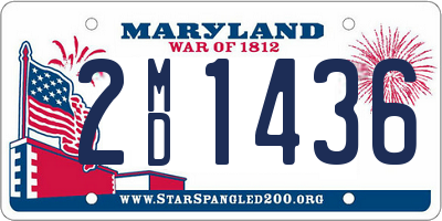 MD license plate 2MD1436