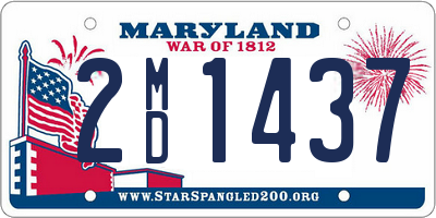 MD license plate 2MD1437