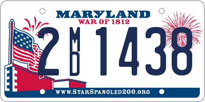 MD license plate 2MD1438