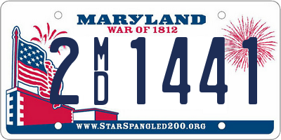 MD license plate 2MD1441