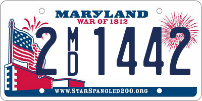 MD license plate 2MD1442