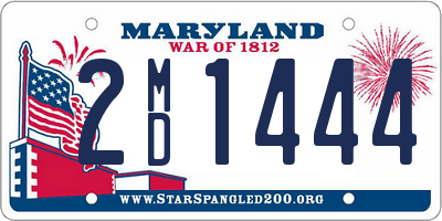 MD license plate 2MD1444