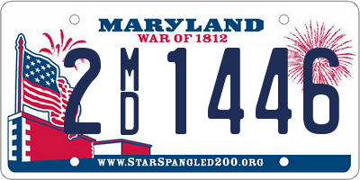 MD license plate 2MD1446