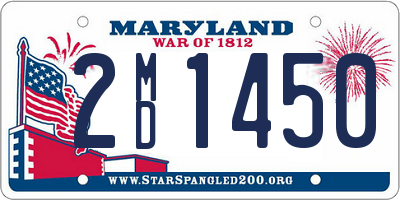 MD license plate 2MD1450