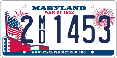 MD license plate 2MD1453