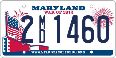 MD license plate 2MD1460