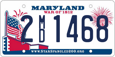 MD license plate 2MD1468