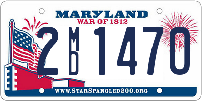 MD license plate 2MD1470