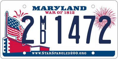 MD license plate 2MD1472