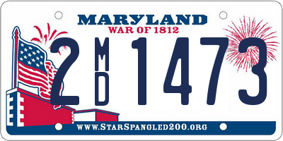 MD license plate 2MD1473