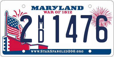 MD license plate 2MD1476