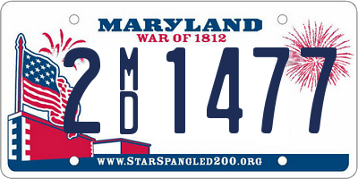 MD license plate 2MD1477