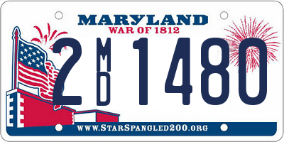 MD license plate 2MD1480