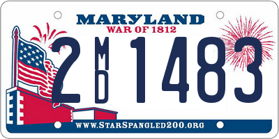 MD license plate 2MD1483