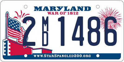 MD license plate 2MD1486