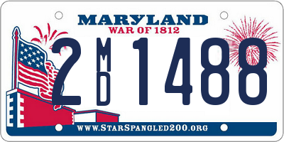 MD license plate 2MD1488