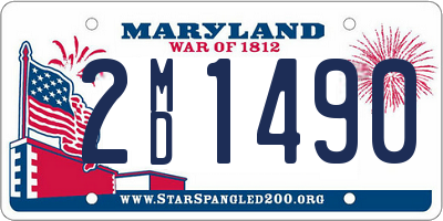 MD license plate 2MD1490