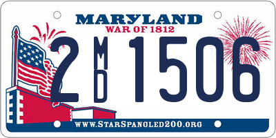 MD license plate 2MD1506