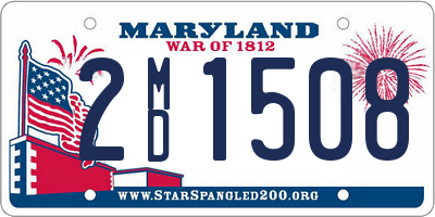 MD license plate 2MD1508