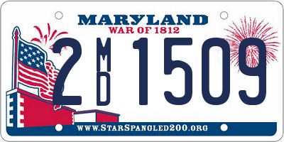 MD license plate 2MD1509