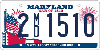 MD license plate 2MD1510