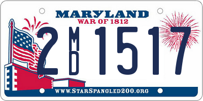 MD license plate 2MD1517