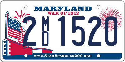 MD license plate 2MD1520