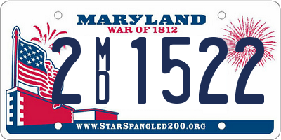 MD license plate 2MD1522