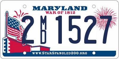 MD license plate 2MD1527