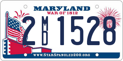 MD license plate 2MD1528