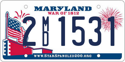 MD license plate 2MD1531