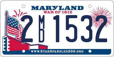 MD license plate 2MD1532