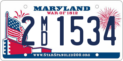 MD license plate 2MD1534