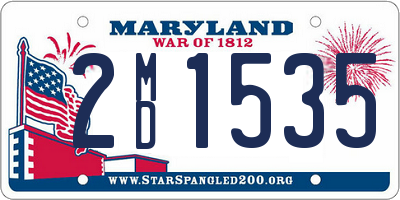 MD license plate 2MD1535